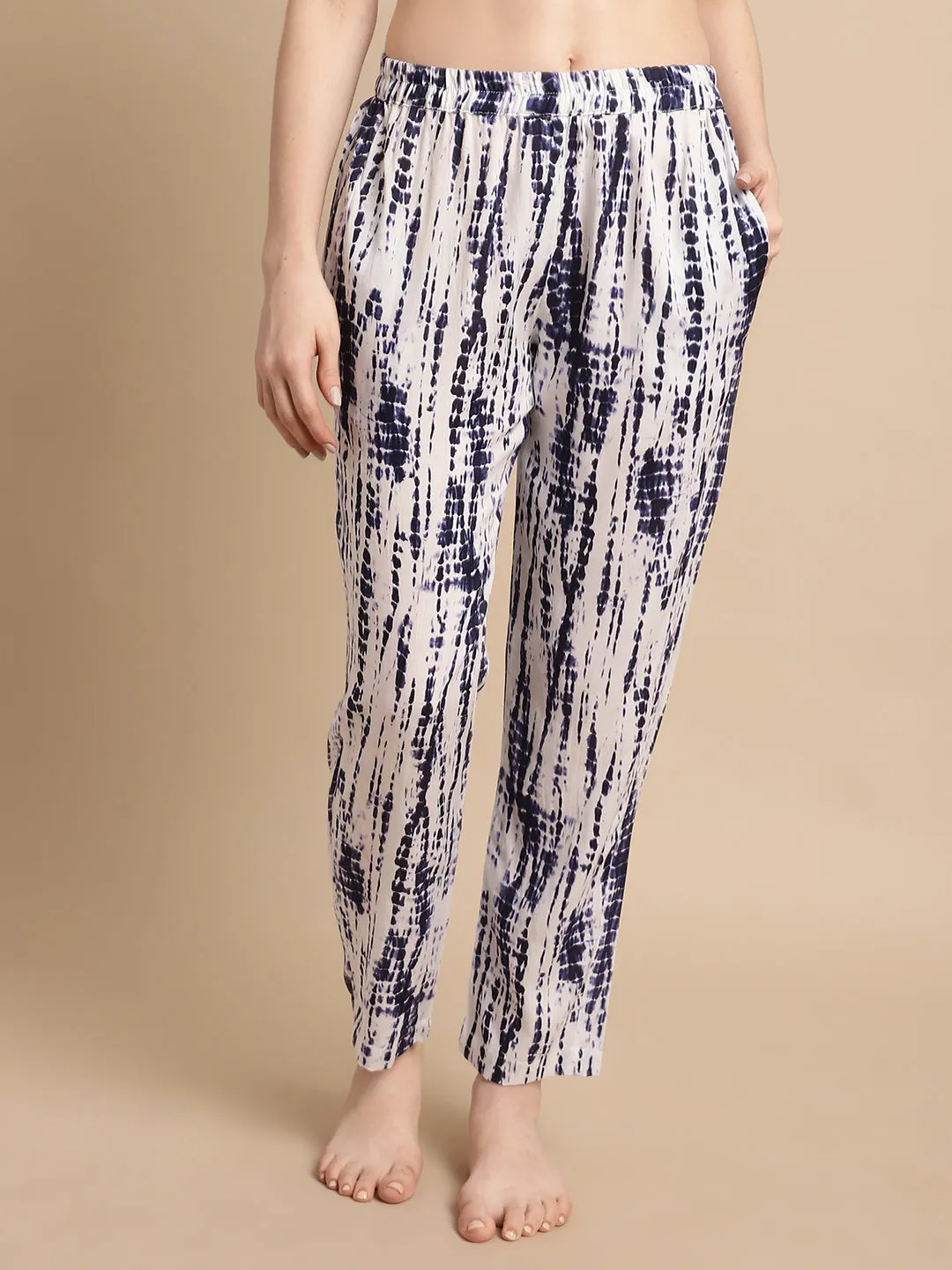 Tie and Dye Pyjama - Navy Blue