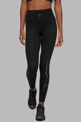 V_SCULPT® GRAPHIC LEGGINGS - Black