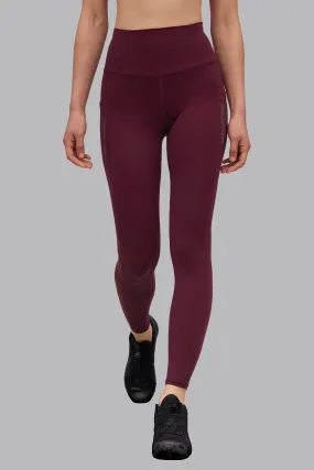 V_SCULPT® POCKET LEGGINGS - Burgundy