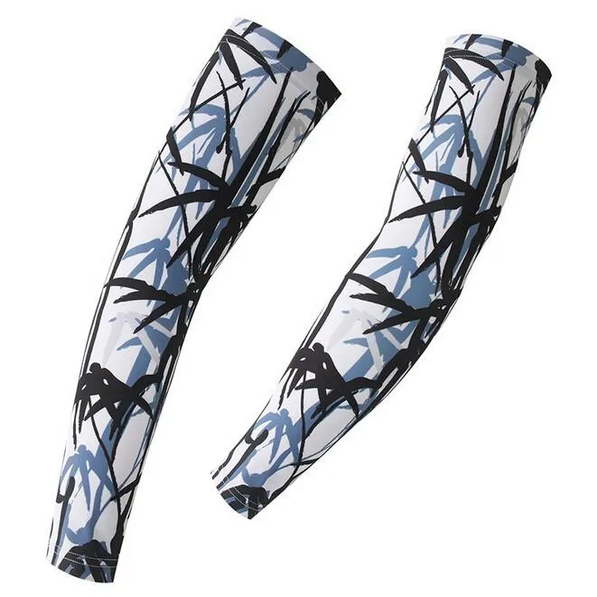 XINTOWN Black Bamboo Cycling Arm Warmers