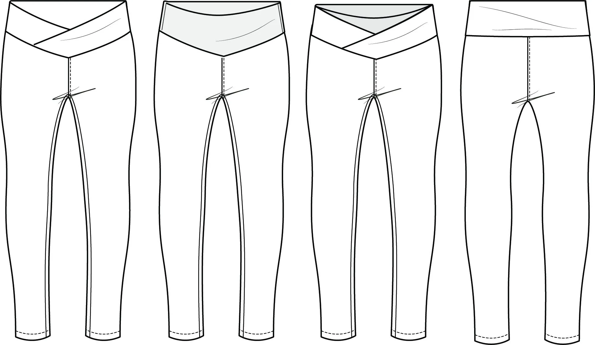 Youth Sundial Leggings PDF Sewing Pattern 2-16