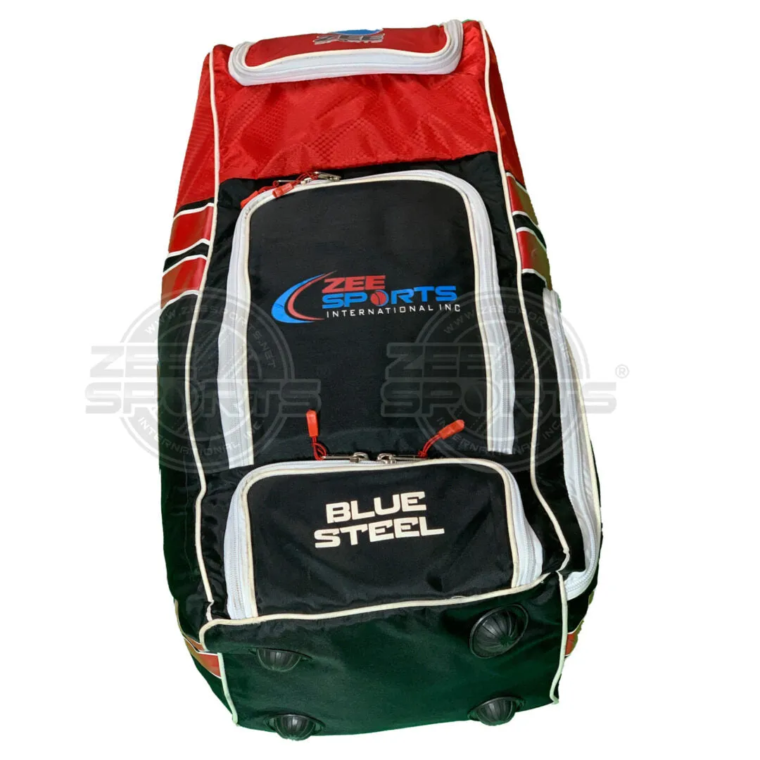 Zee Sports Kit Bag Duffle BackPack Black Red